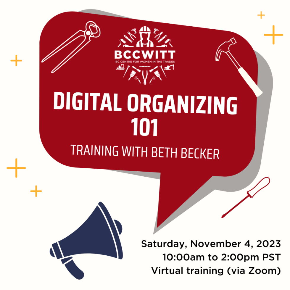 Digital Organizing 101 training with Beth Becker BCCWITT